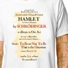 T-Shirt: SCHRODINGER'S HAMLET / (tshirt tee top) funny shakespeare cat science geek