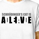 T-Shirt: SCHRODINGER'S CAT / (tshirt tee top) funny dead alive physics science geek