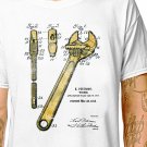 T-Shirt: ADJUSTABLE SPANNER - PATENT / (tshirt tee top) diy handyman plumber mechanic tools