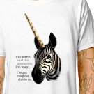 T-Shirt: THE ZEBRACORN / (tshirt tee top) funny adult zebra unicorn insult sarcasm irony