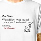 T-Shirt: NOAH AND THE UNICORNS / (tshirt tee top) funny cute mythological animal