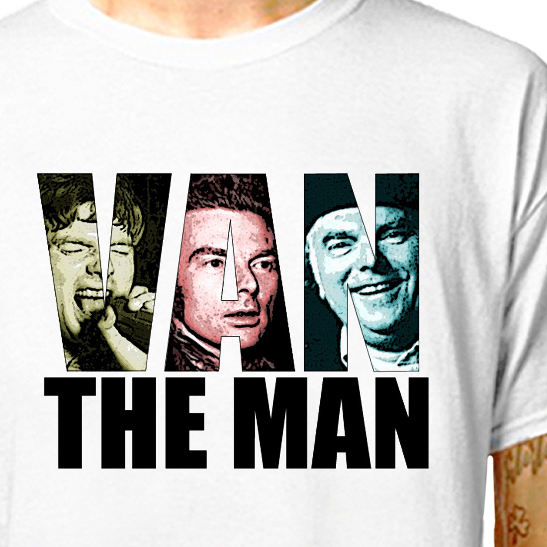 T-Shirt: VAN MORRISON / (tshirt tee top) irish rock music singer