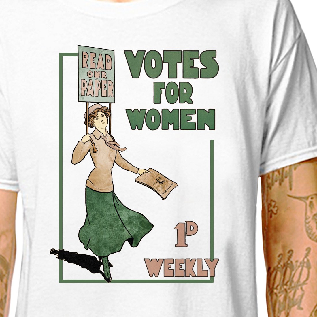 T Shirt Votes For Women Tshirt Tee Top Suffragette Movement Feminist Human Rights