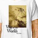 T-Shirt: WAR OF THE WORLDS - BOOK COVER / (tshirt tee top) hg wells alien ufo invasion