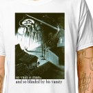 T-Shirt: WAR OF THE WORLDS - SO VAIN IS MAN / (tshirt tee top) hg wells alien invasion