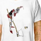 T-Shirt: THE END / (tshirt tee top) w heath robinson execution axe beheading cute bird