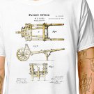T-Shirt: WHEELBARROW - PATENT / (tshirt tee top) garden tool gardening gardener retirement hobby