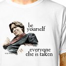 T-Shirt: OSCAR WILDE - BE YOURSELF / (tshirt tee top) funny inspirational quote