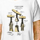 T-Shirt: CORKSCREW PATENT / (tshirt tee top) wine food drink party cork screw