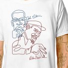 T-Shirt: JOHN COLTRANE THELONIOUS MONK / (tshirt tee top) jazz music musician art signature drawing