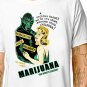 T-Shirt: MARIJUANA - SAY NO TO DRUGS / (tshirt tee top) funny hash weed grass dope retro poster