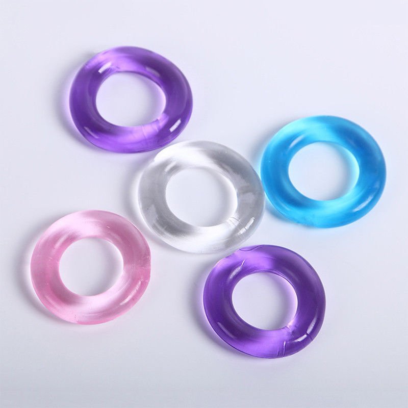 5 each Penis Rings and Delay Wipes