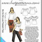 Hot Patterns 1043 Women's Plus Uncut-FF Top Sewing Pattern sz:Curvy Girl 6-26 ©2005