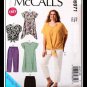McCalls 6971 Women's Plus Uncut-FF Dress Pants Shorts Top  Sewing Pattern sz:KKÂ 26W-32W Â©2014