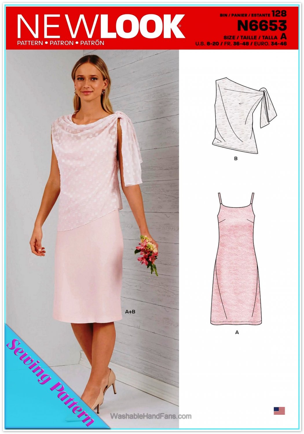 New Look 6653 Misses Uncut-FF Dress Top Sewing Pattern sz:Â 8-20 Â©2020