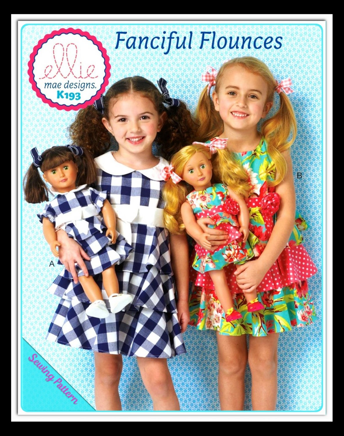 Kwik Sew K193 Girls & Doll Uncut-FF Dress Sewing Pattern sz:XXS-LÂ 3-10 Â©2015