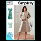 Simplicity 9263 Women's Plus Uncut-FF Cover-up Dress Jacket Top Sewing Pattern sz:U5 16-24 ©2021