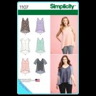 Simplicity 1107 Women's Plus Uncut-FF Dress Top Sewing Pattern sz:XXS-XXL 4-26 ©2015