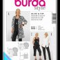 Burda 7670 Women's Plus Uncut-FF Top Sewing Pattern sz:Â 18-34 Â©2009