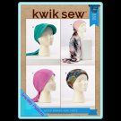 Kwik Sew 4332 Uncut-FF Chemo Wraps Hats Sewing Pattern sz: 20.5-23.5 ©2020