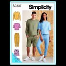 Simplicity 9337 Unisex Adult Uncut-FF Pants Shorts Top Sewing Pattern sz:XS-XL 30-48 ©2021