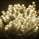 WARM WHITE 100 LED Twinkle Fairy Light String 8 Modes + Tail Plug Holiday Decor