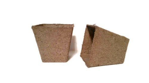 Jiffy 2-1/4 Inch Square Peat Pots, 75 each, Seed Starting, Growing Supplies