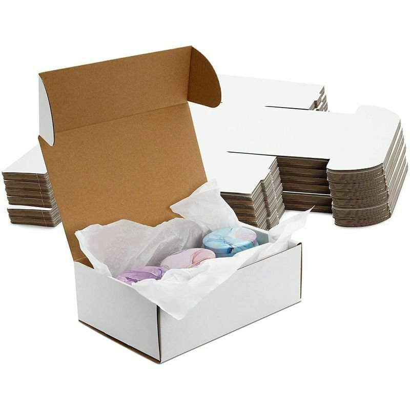 50 Pack Mailer Boxes, Corrugated Box for Packaging Shipping Packing 9 x 6 x 3 In
