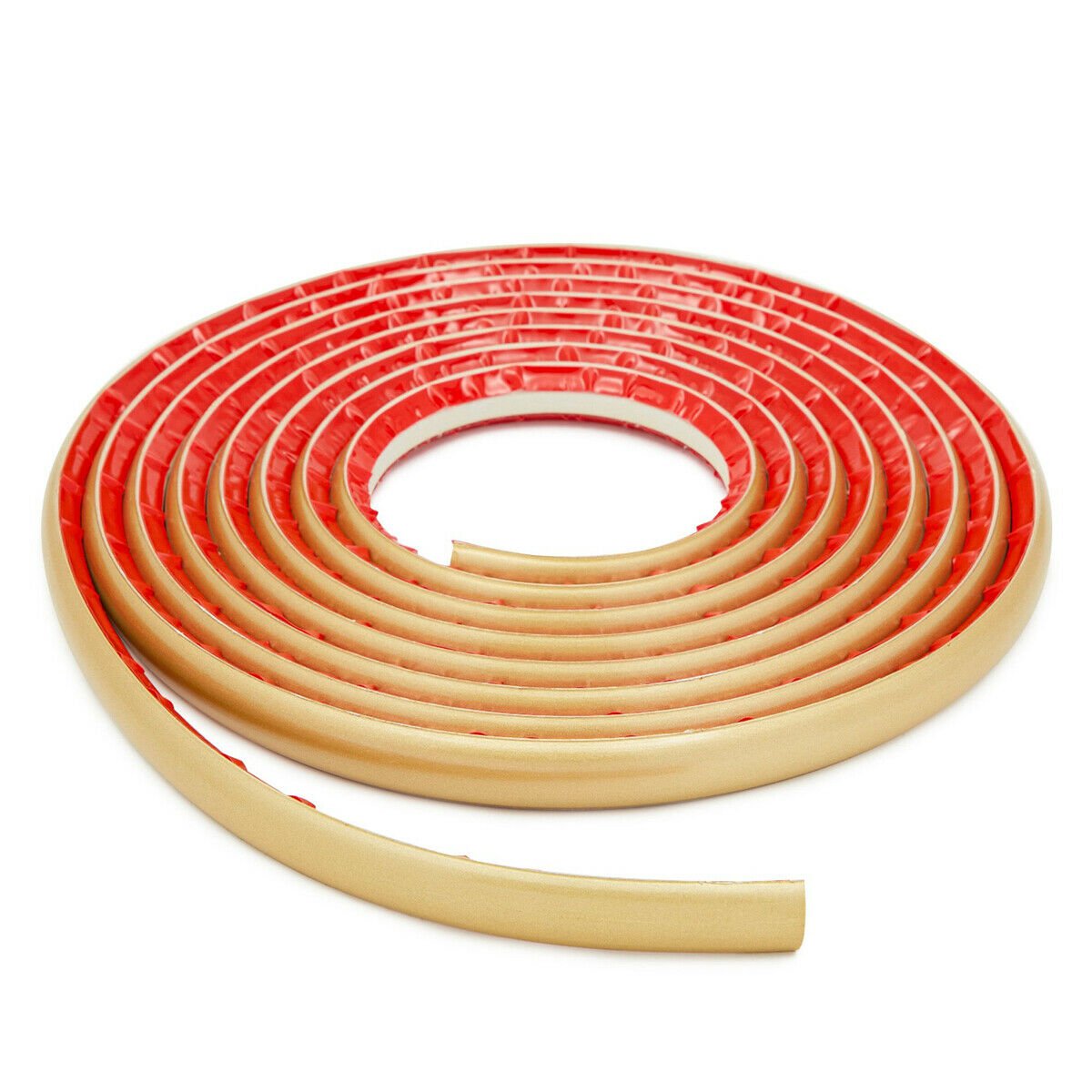 Round Flexible Quarter Trim for Wall Edges, Countertops, 0.5"" Thick, 0.8x16.5 Ft