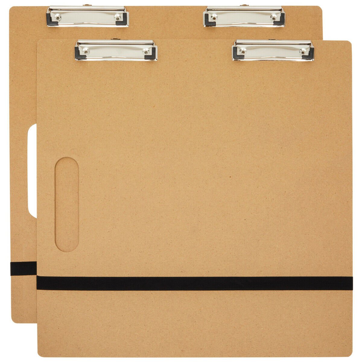 2x Artist Sketch Tote Board Wood with Clip for Drawing, Classroom, Studio 18x18""