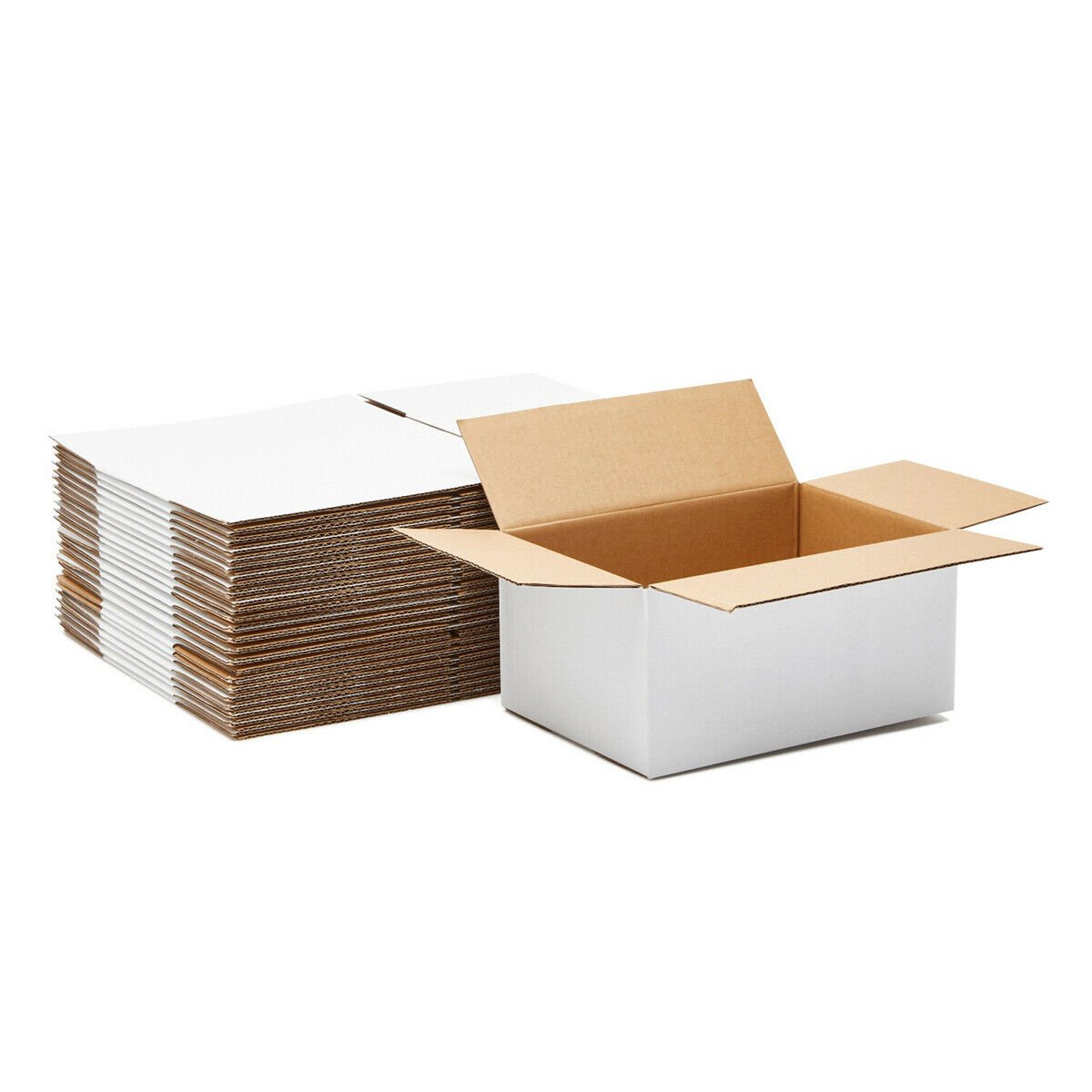 25 Pack Corrugated Boxes for Packaging Shipping Packing Cardboard 10 x 7 x 5 In