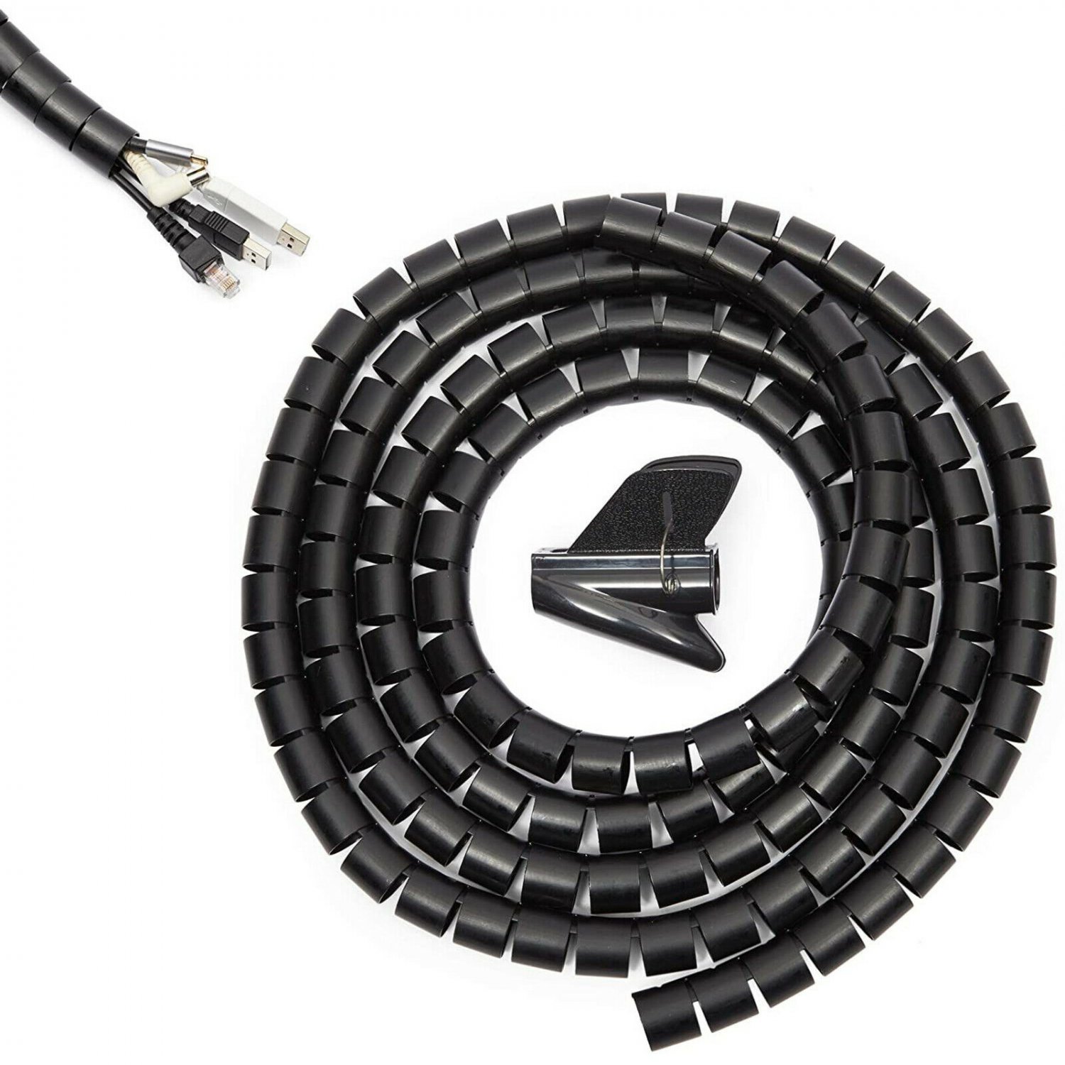 1-Inch Wire Organizer, Cable Management (10 Feet)