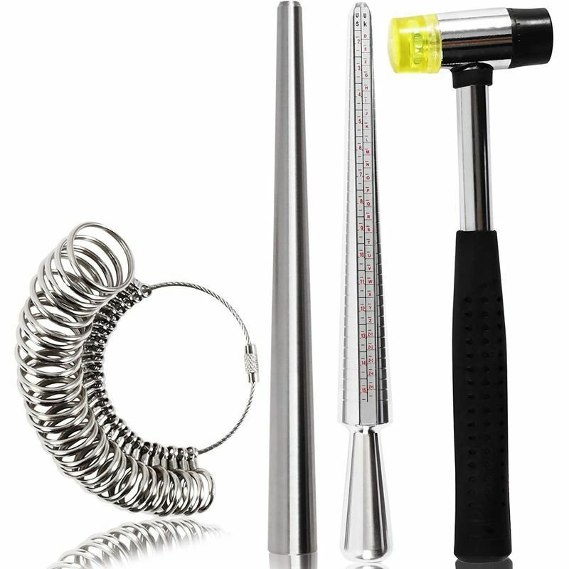 Ring Sizer Measuring Repair Tools Set of 4 for Wedding & Engagement Rings