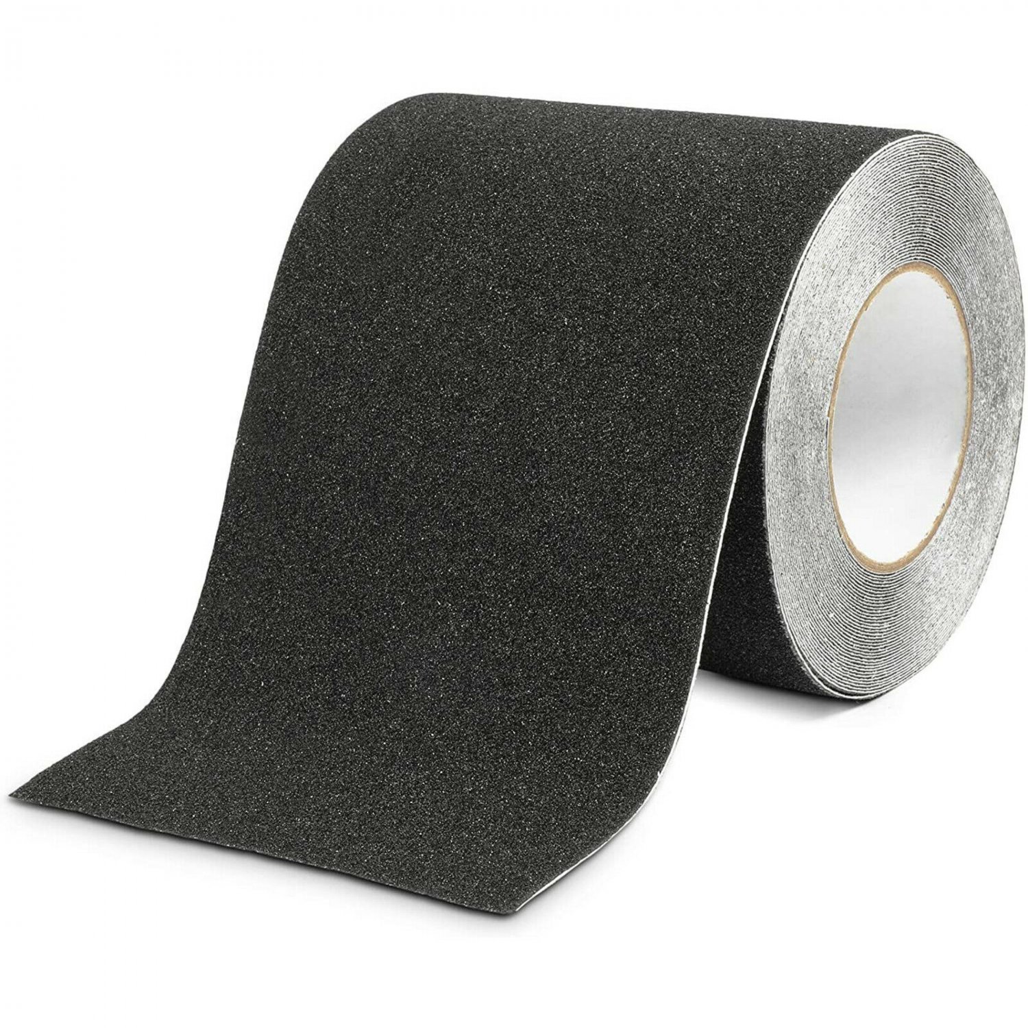 6"" x 45 Ft Black Anti Slip Tape Roll Non Skid Traction Adhesive Sticker Grip