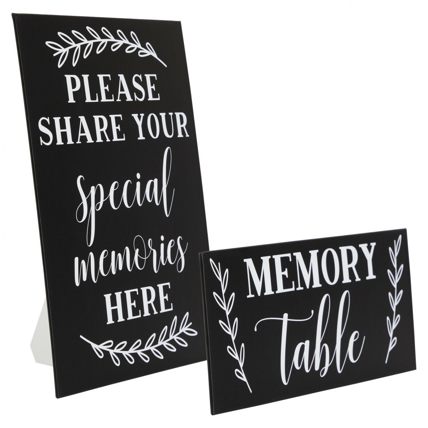 Memory Table Signs