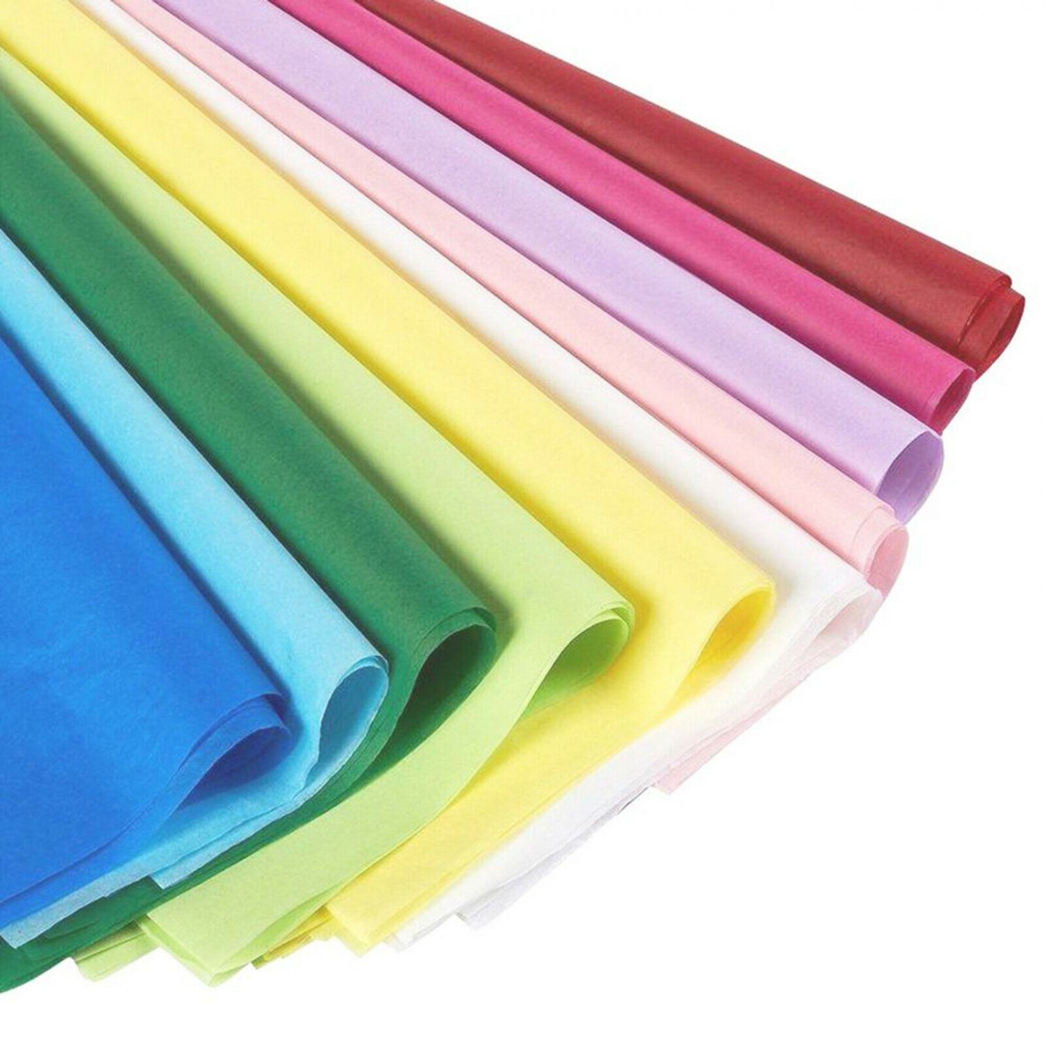 120 Sheets Tissue Paper For Gift Wrapping Bulk 10 Color Birthday Party 20"" x 26""
