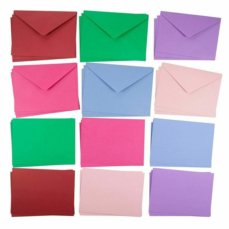 36-Pack Blank Greeting Cards with Envelopes for DIY Crafts, 6 Colors 5"" x 7""