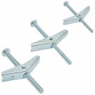 48x Toggle Bolts, Wall Anchors and Screw Set for Heavy Duty Drywall, 3 Sizes