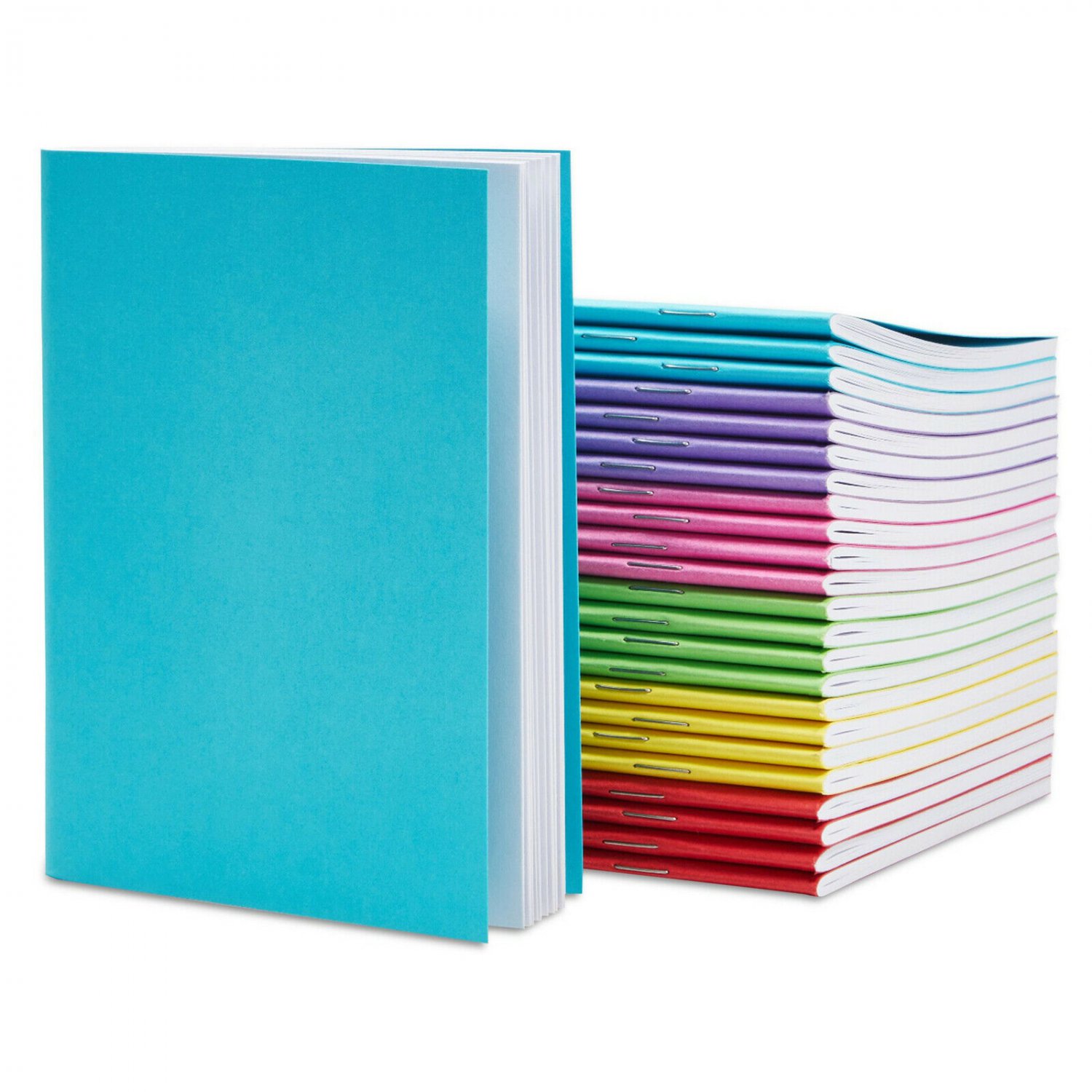 24 Pack Blank Book Colorful Notebooks Unlined Plain 4.2 x 5.5, 24 sheets