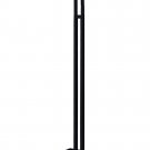 Clothes Rack Two Way 2 Straight Arms Clothing Garment Black Matte & Chrome 72""