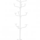 Hat Display Rack Boutique 5-Tier Millinery Floor Stand Custom Textured White