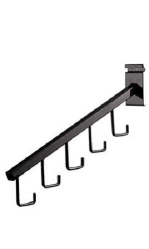 24 Black J-Hooks Waterfall Faceout Grid Wire Slat Gridwall Purse Handbags J Hook