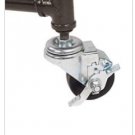 3 inch Locking Casters for Pipe Clothing Rack Set of 4