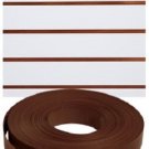 Vinyl Inserts Slatwall Dark Walnut Shelving Brown 130 ft 6 Rolls Decorative