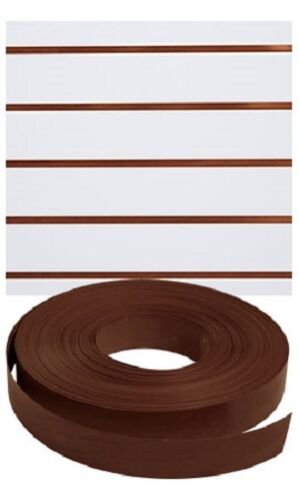 Vinyl Inserts Slatwall Dark Walnut Shelving Brown 130 ft 6 Rolls Decorative