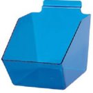 6 Slatwall Bins Dump Acrylic Clear Blue 7 