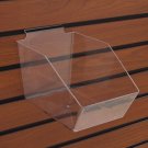 10 Slatwall Bins Dump Acrylic Clear 7 