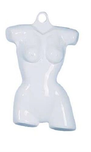 4 Clothing Display Torso Forms Fits 5-10 Hanging Female White Hollow Back