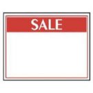 200 Red White Sale Sign 5 