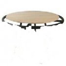 Rack Topper Wood Round Clothing 30"" Diameter Caramel Oak for 36"" Rack Melamine